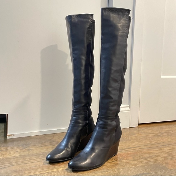 Stuart Weitzman Blaire Wedge Boots 5050 Half Women’s Size 9 - Picture 1 of 11